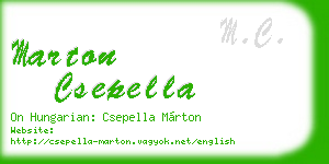 marton csepella business card